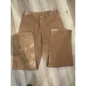 Carhartt Pants Mens Size 36x34 Loose Original Fit Duck Canvas Brown